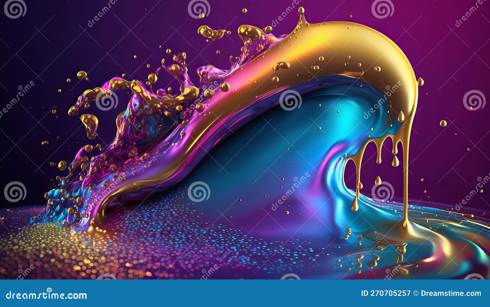 Glitter Smile Liquid. Super Realistic. Use in Your Projects. Background. Stock Illustration