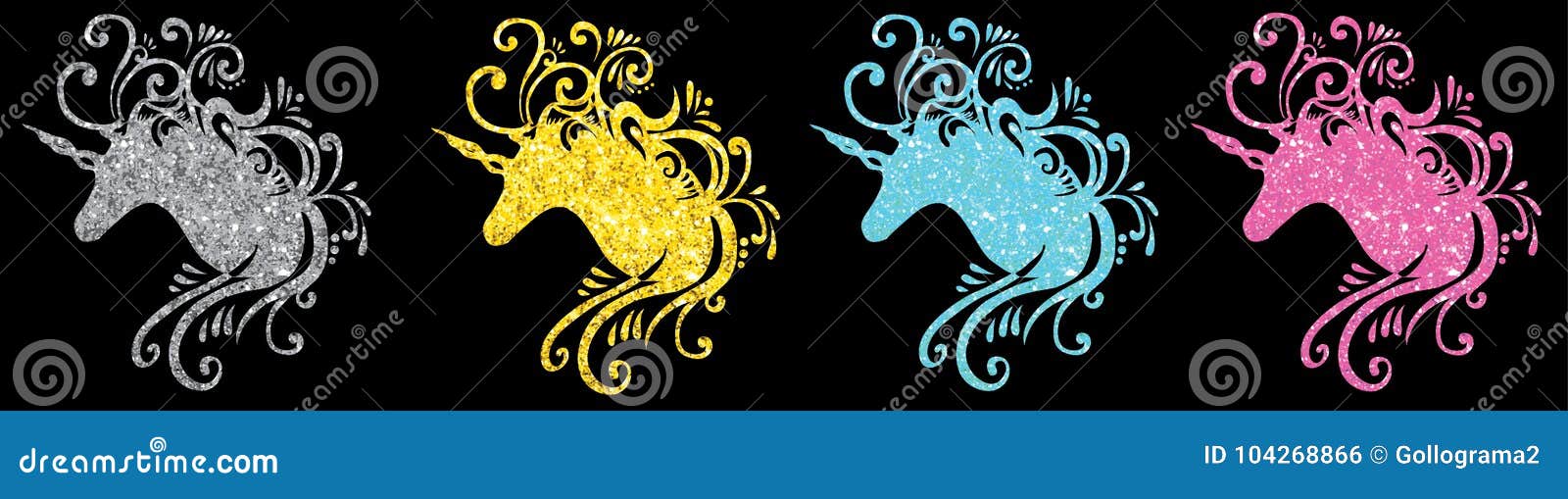 glitter unicorn head silhouette set unicorn  pictures eps unicorn jpg pink unicorn clip art cute unicorn einhorn pegasus 2d