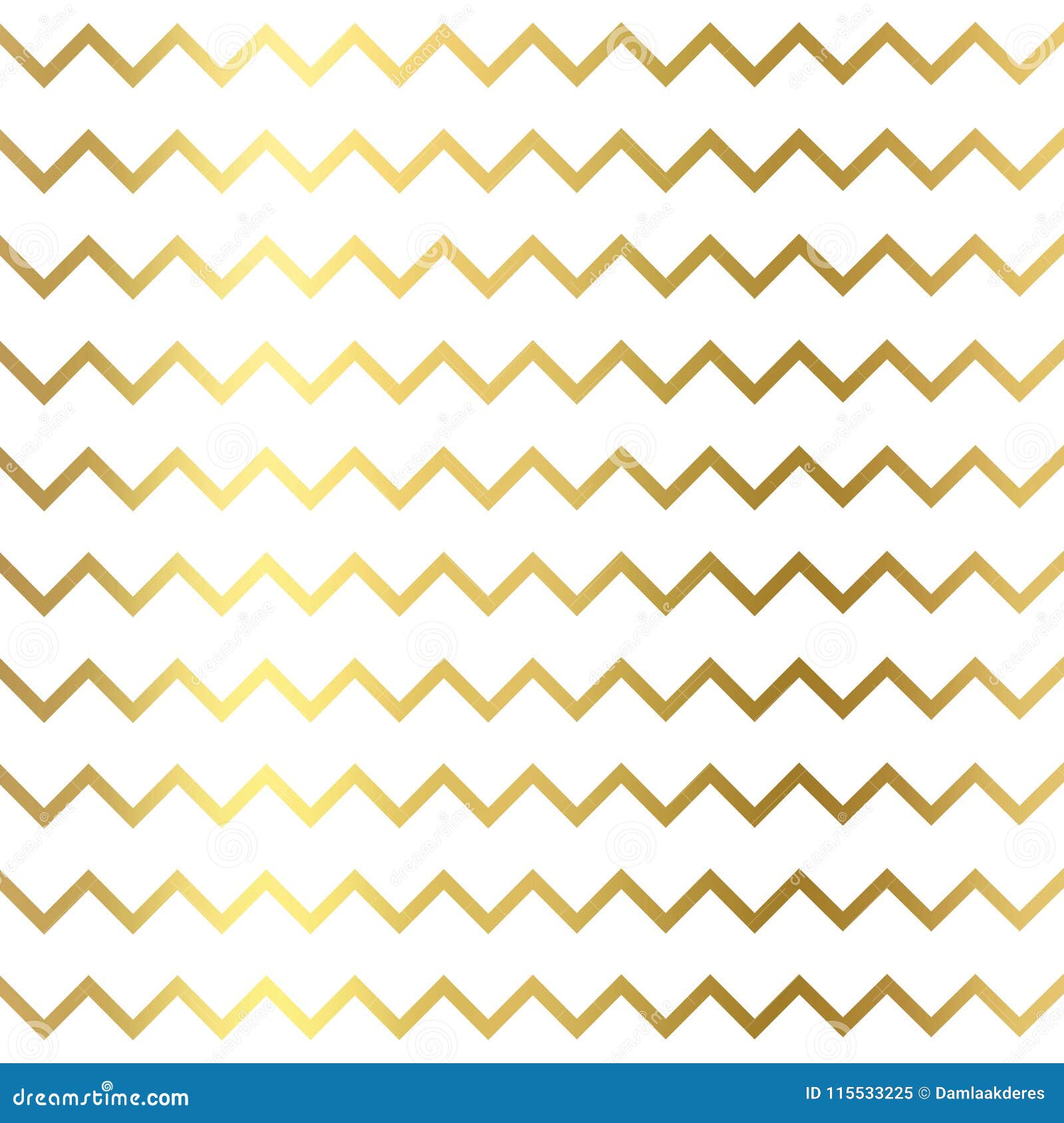 Glitter Zigzag Geometric On White Background Gold Texture