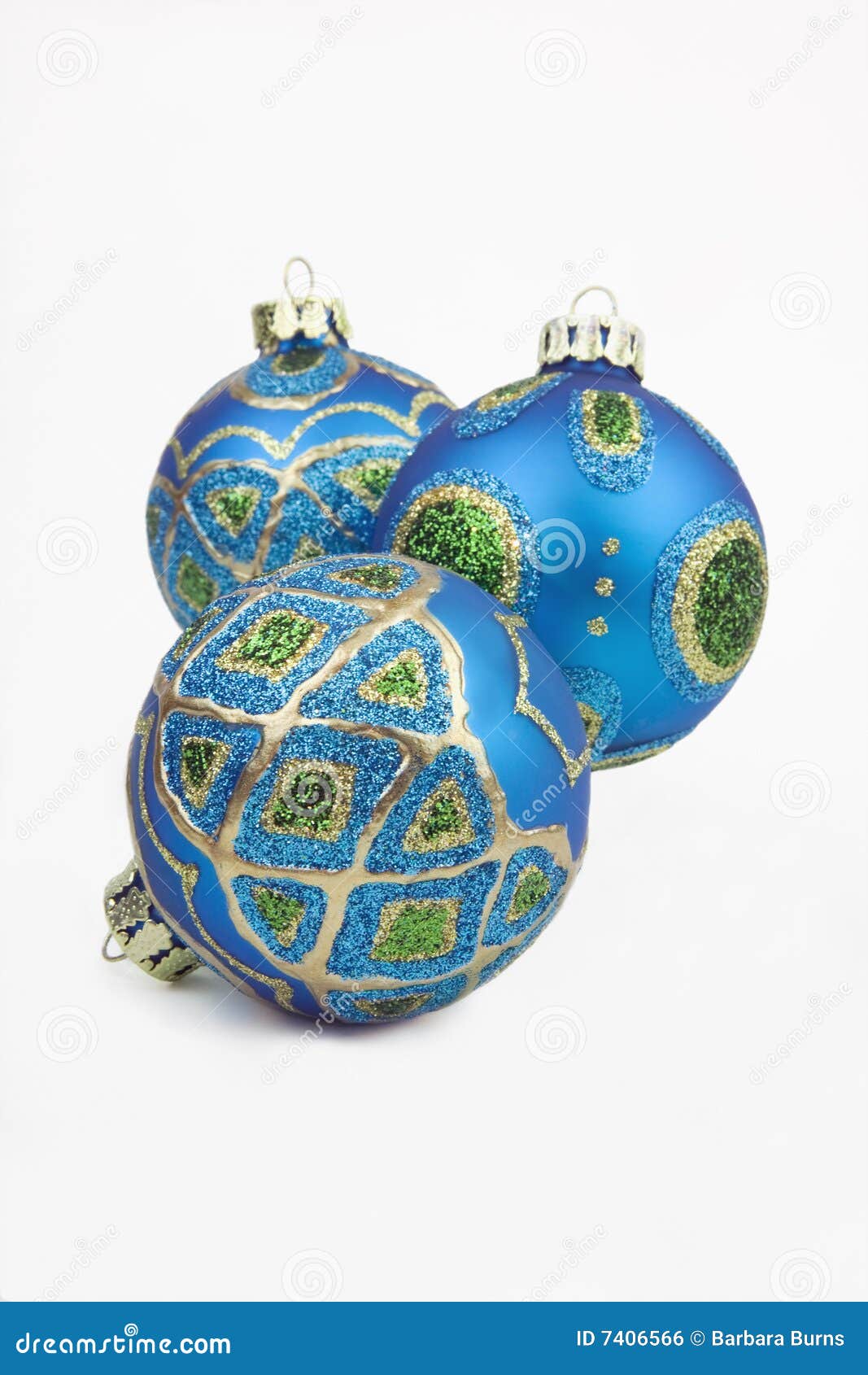 Glittering Christmas Ornaments Stock Photo Image of glittering