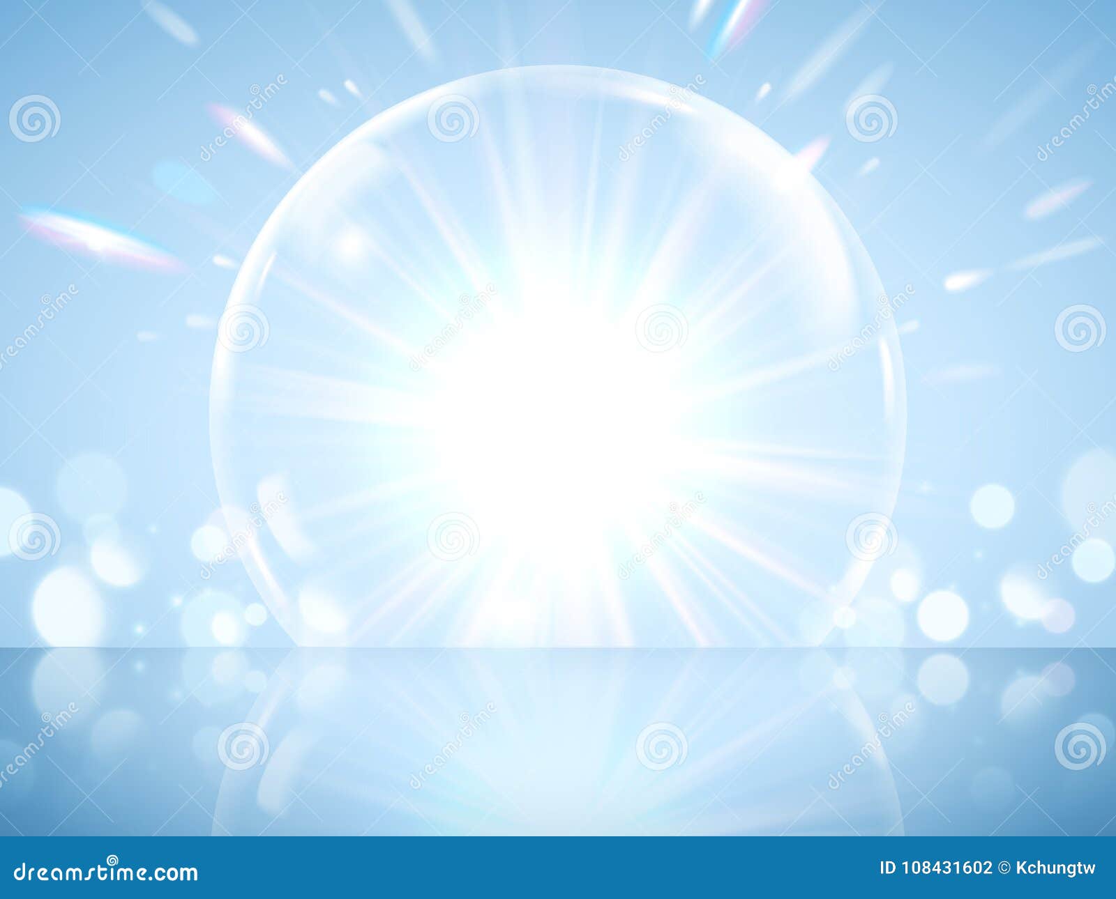 Glittering Giant Bubble Effect Stock Illustration Illustration of vector, beam 108431602