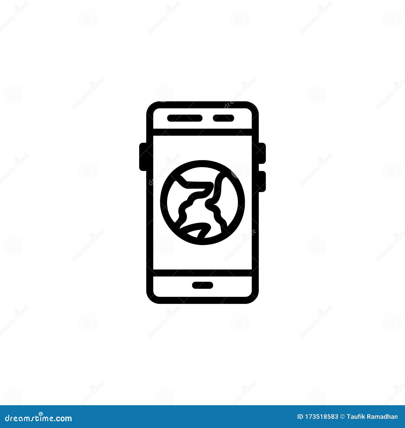 Global Access Icon Online Learning Icon Perfect For Application Web Logo And Presentation Template Icon Design Line Style Stock Vector Illustration Of International Learn