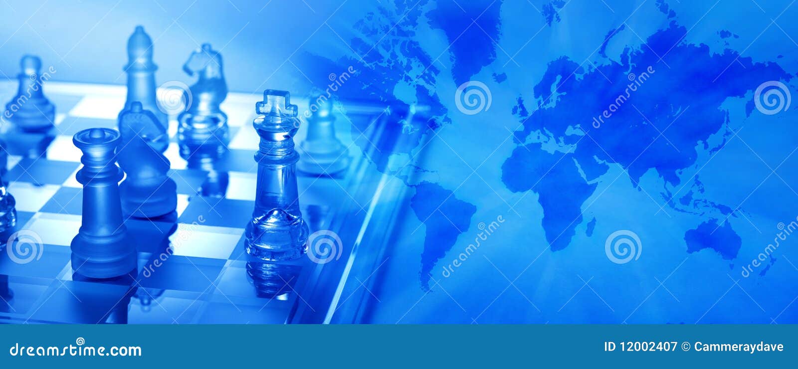 global business strategy chess banner