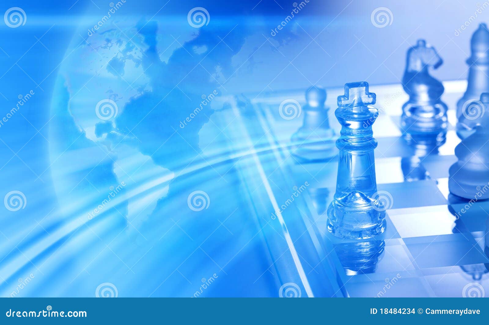 global trade business strategy chess background