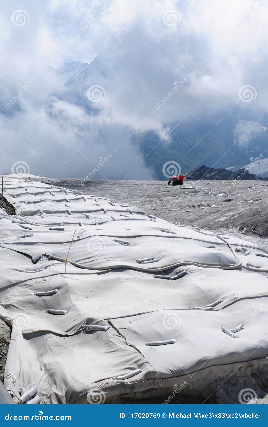 global clima change: the corvatsch-glacier near st. moritz cover
