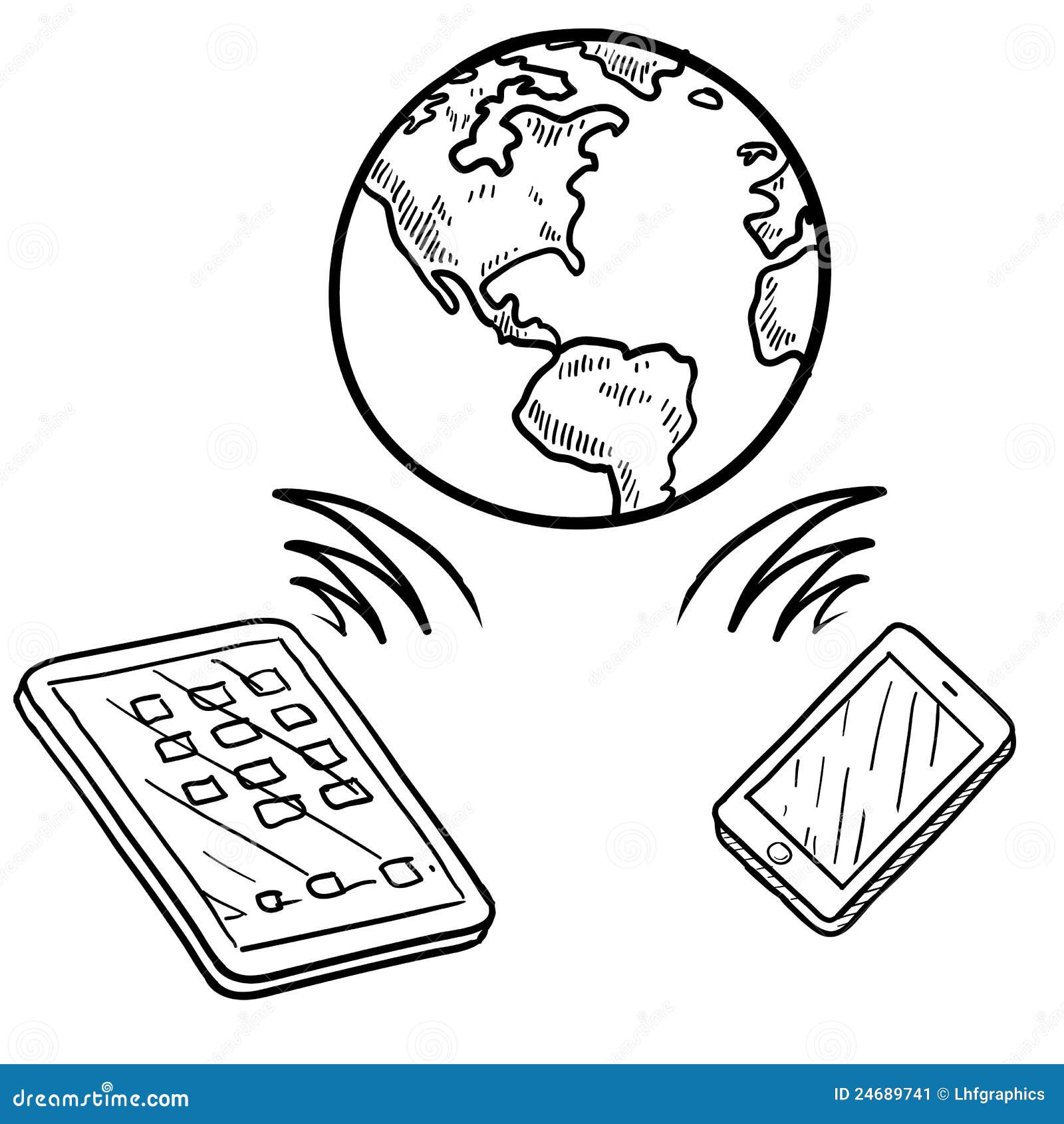 Communication Icons Set Hand Drawing Sketch Stock Vector Royalty Free  99450335  Shutterstock