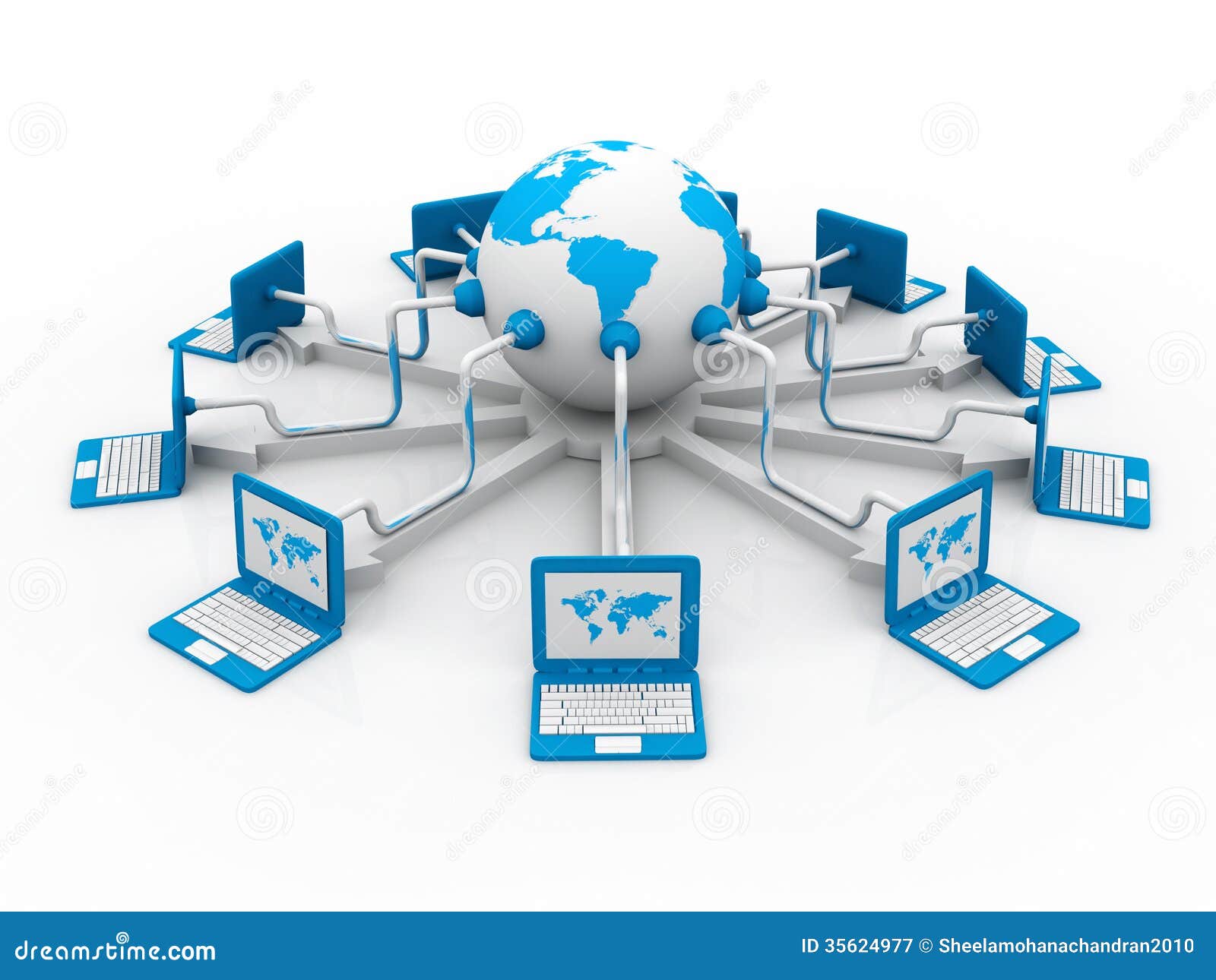 Royalty Free Stock Photography: Global computer network Royalty Free Stock Photography: Global computer network