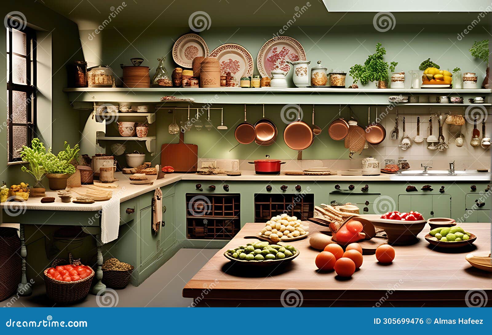 global culinary perspectives: kitchens from different countries captured in a singular frame