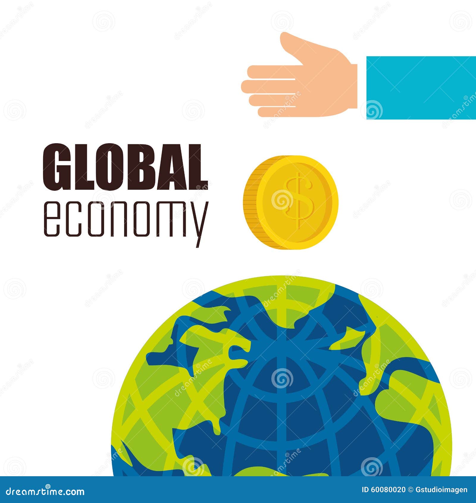 Global economy stock vector. Illustration of management 60080020