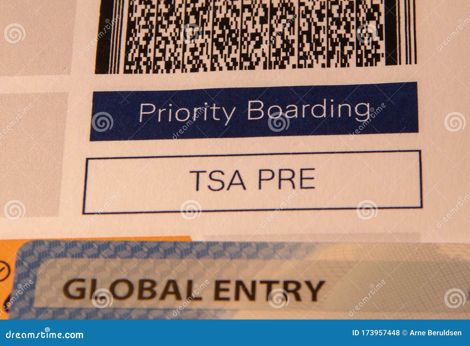 tsa precheck number on global entry card