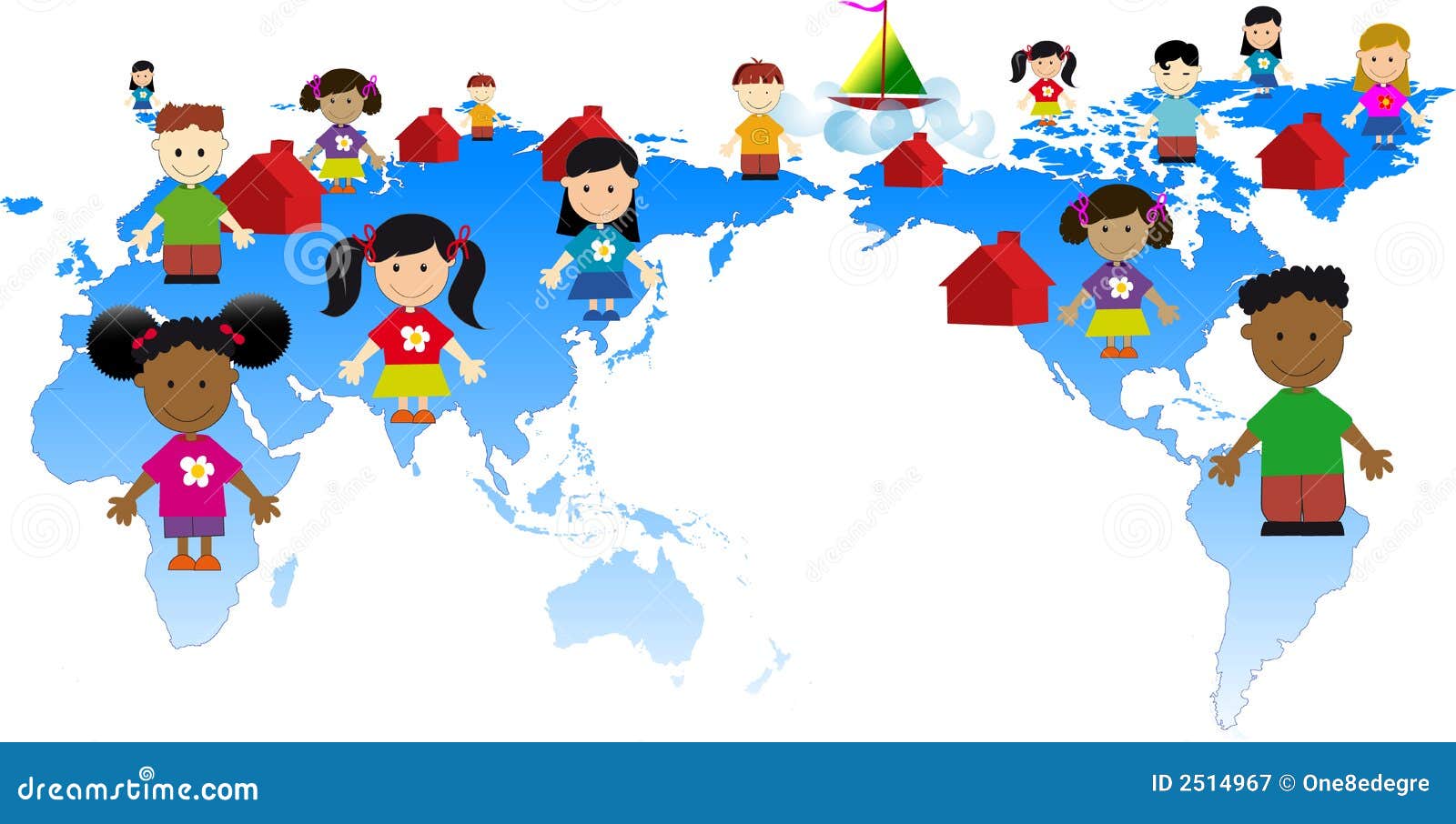 Global kids stock illustration. Illustration of diversity - 2514967