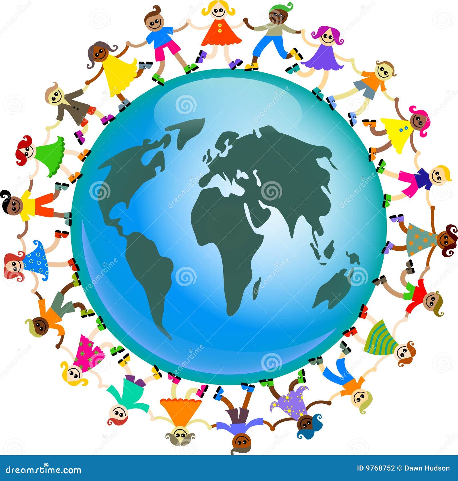 Global kids stock illustration. Illustration of earth - 9768752