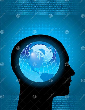 Global mind stock vector. Illustration of artwork, global - 5156971