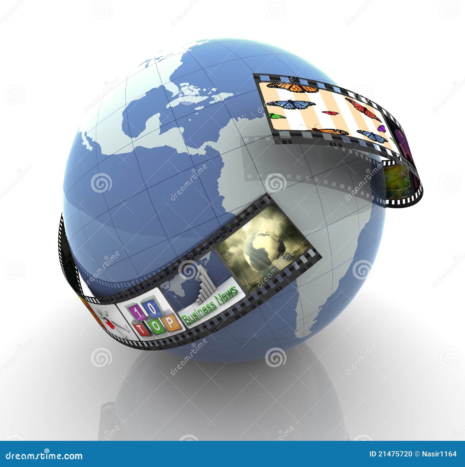 Global Multimedia Production Stock Illustration Illustration of
