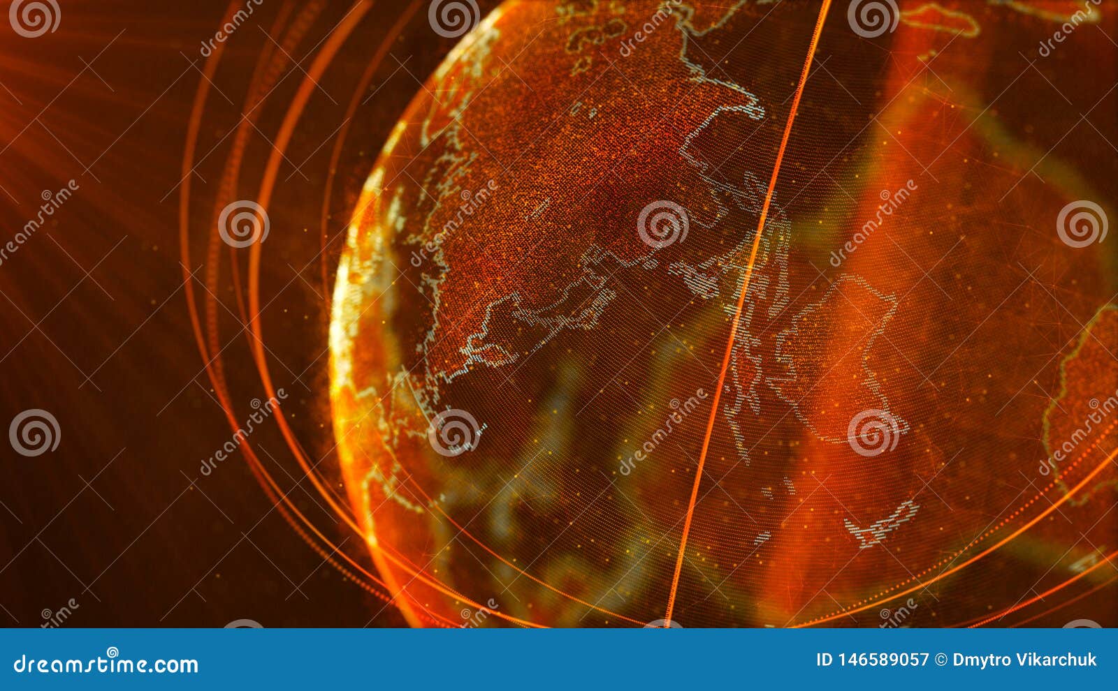 Global Network Connection. World Map Point. Representing the Global