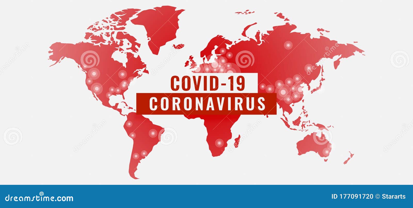 global outburst of coronavirus covid-19 pandemic banner