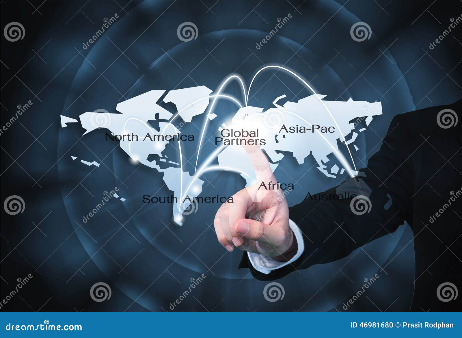 global partners graphic use for import/export background