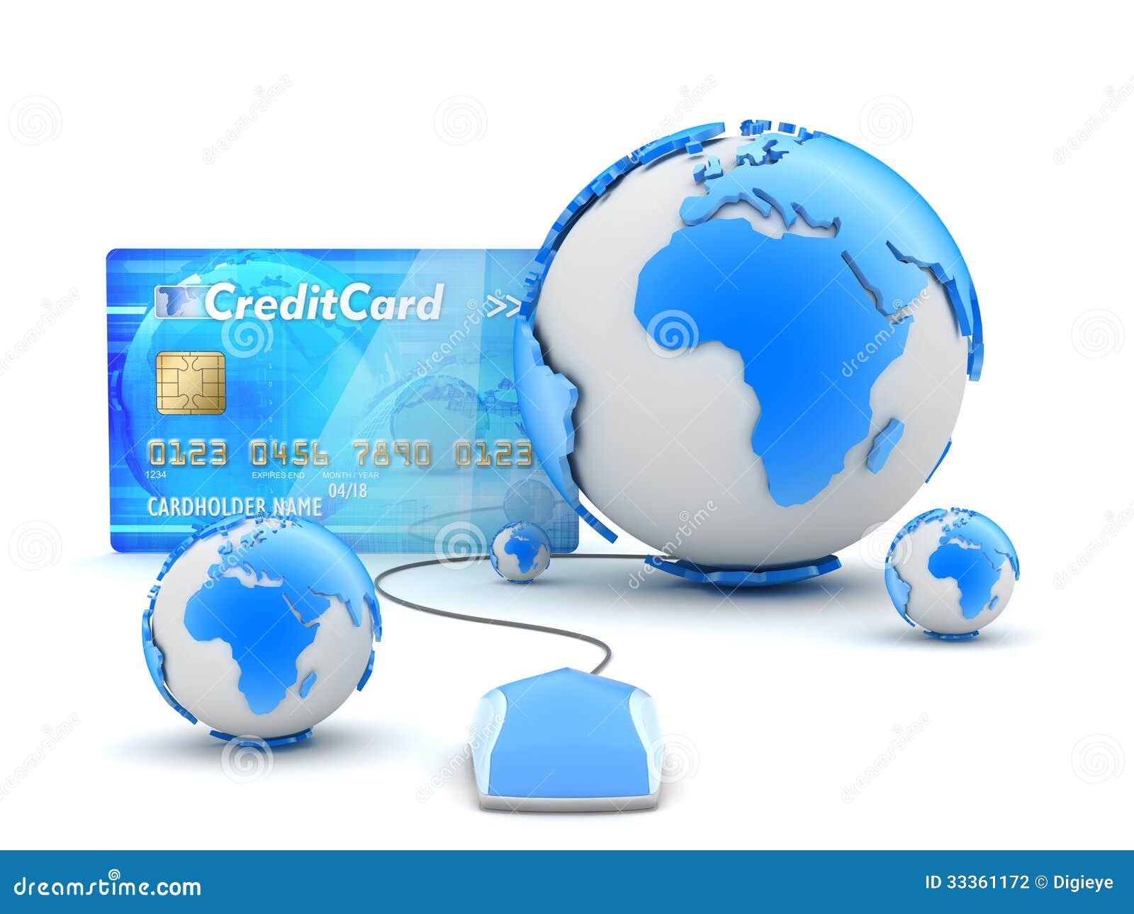 Global Payments - Abstract Illustration Stock Illustration - Illustration of mouse, payment ...