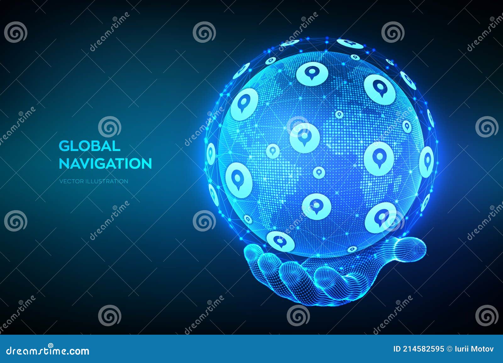 Global Positioning System. GPS Tracking Services. Navigation Concept 
