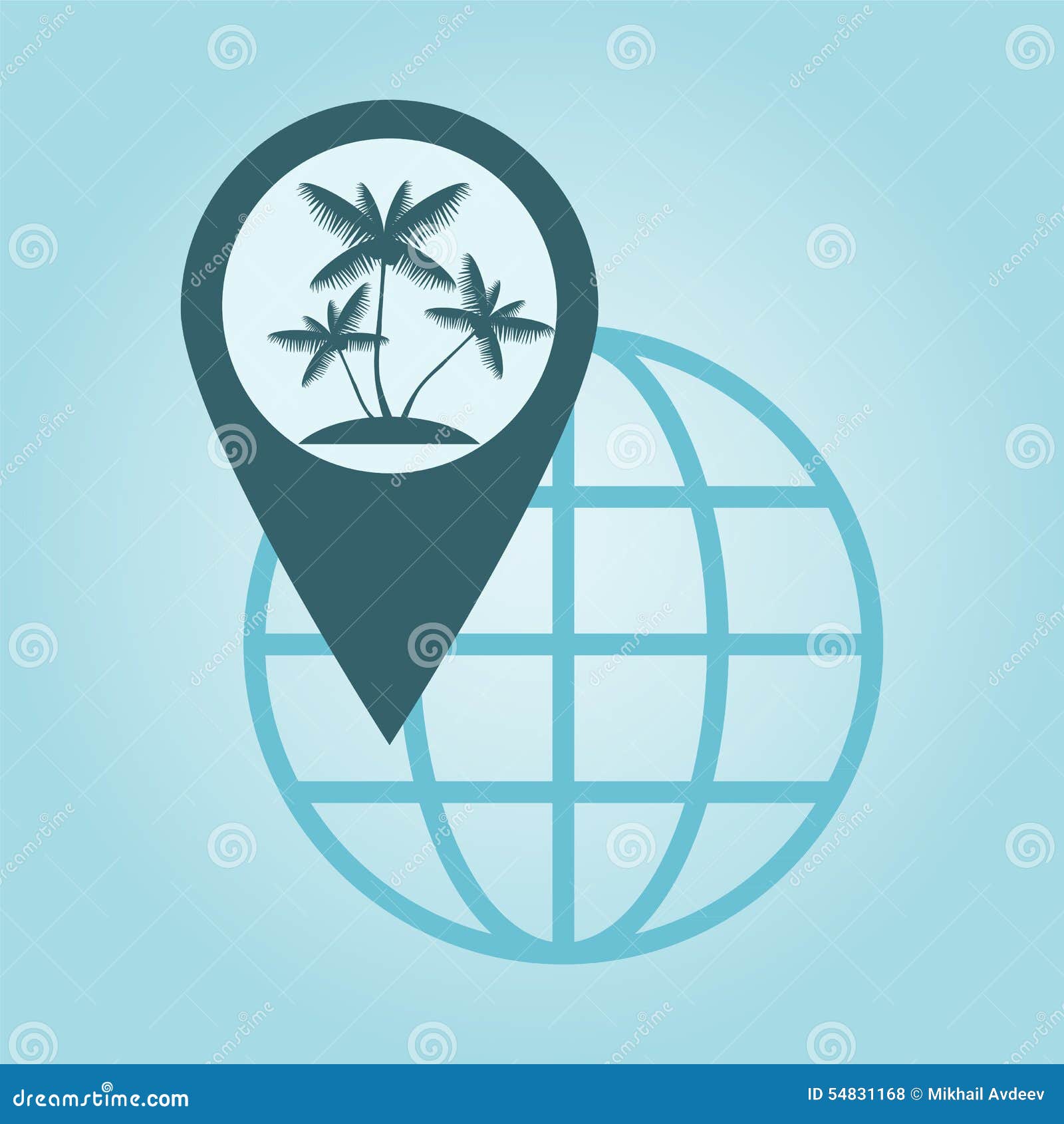 Global Positioning Vector Illustration 54831168