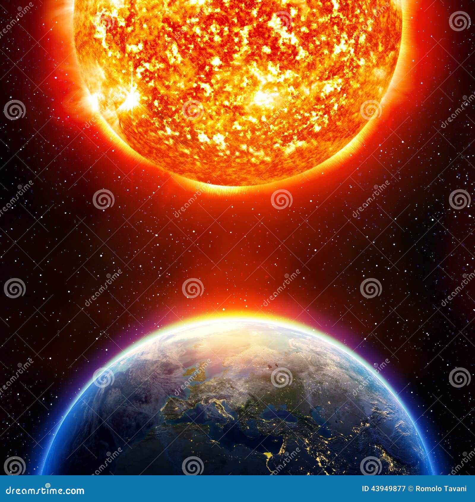 Global warming in Europe stock image. Image of fire, effect - 43949877