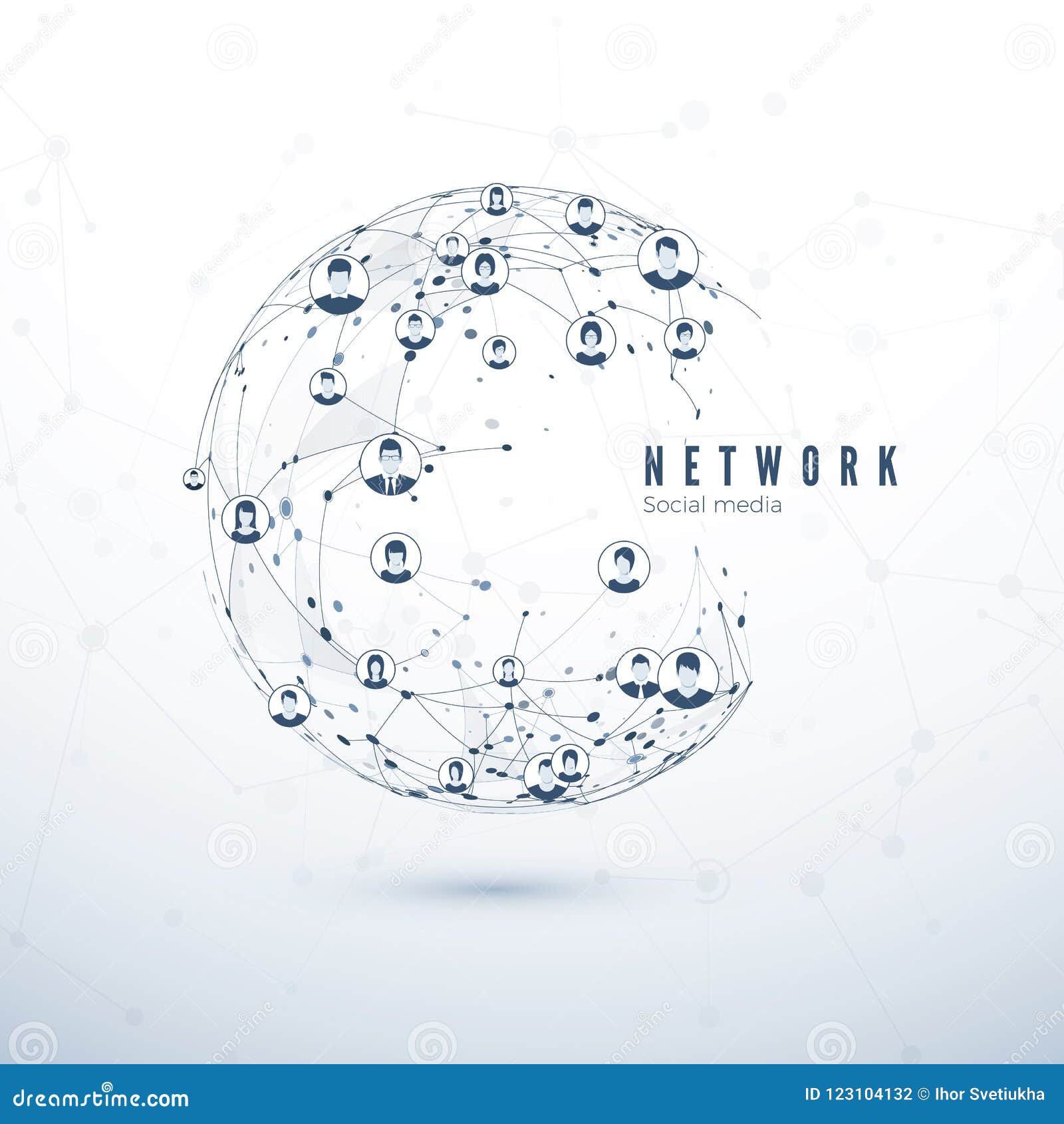 Globale Netwerkverbinding Sociale Media Het Concept Van World Wide Web