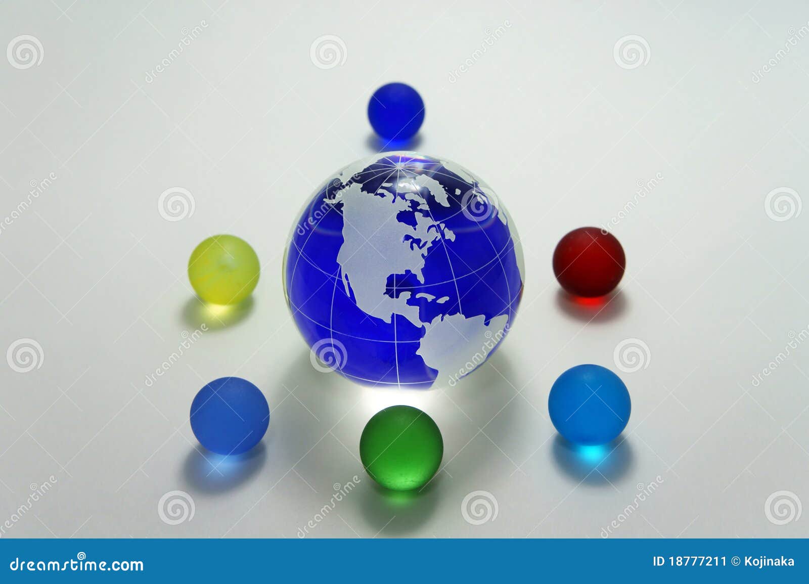 Globe of the blue glass stock image. Image of earth, states 18777211
