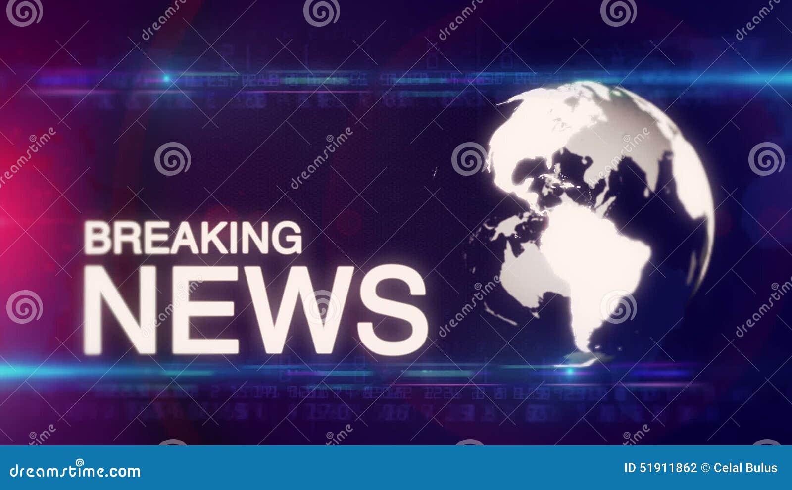 Globe Breaking News Background Generic Stock Footage - Video of caucasian,  futuristic: 51911862