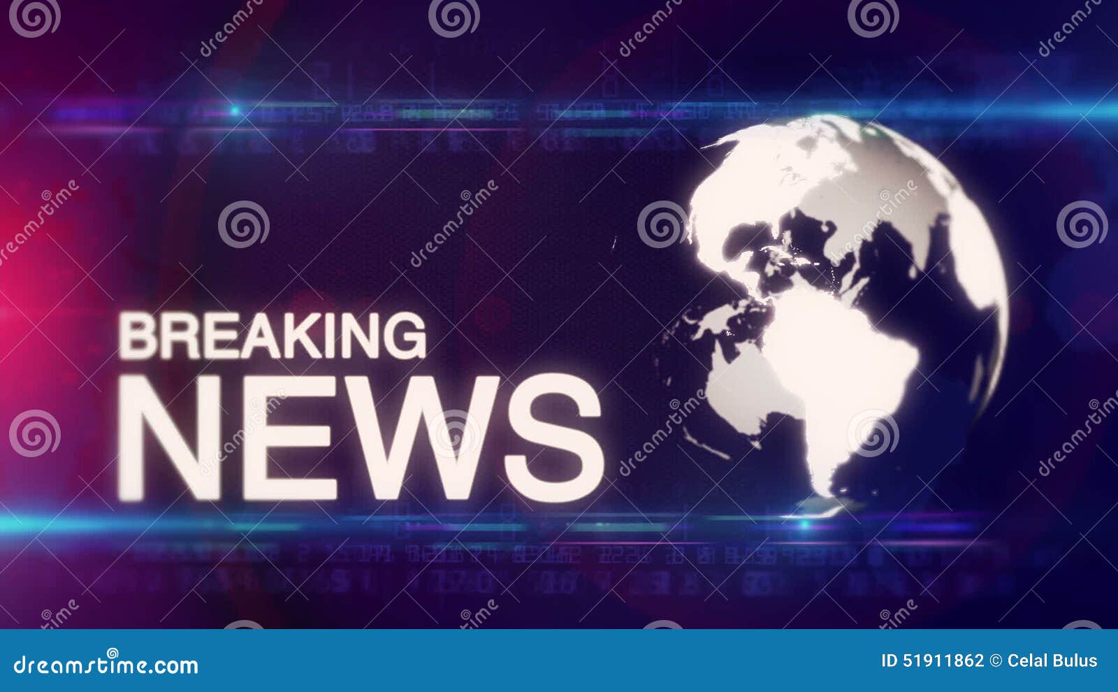 Globe Breaking News Background Generic Stock Footage Video Of Caucasian Futuristic