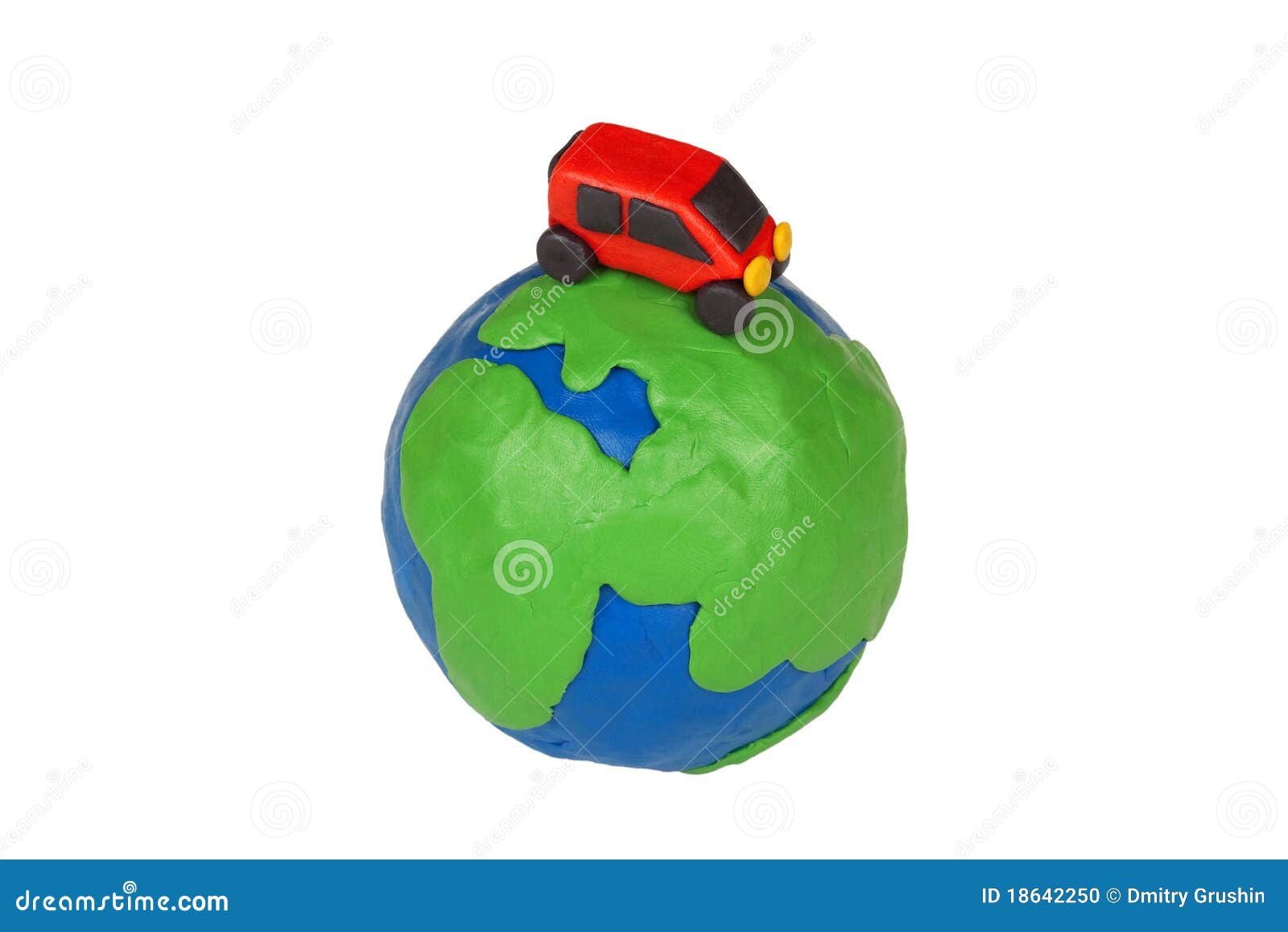 Globe and car stock photo. Image of plasticine, transport 18642250