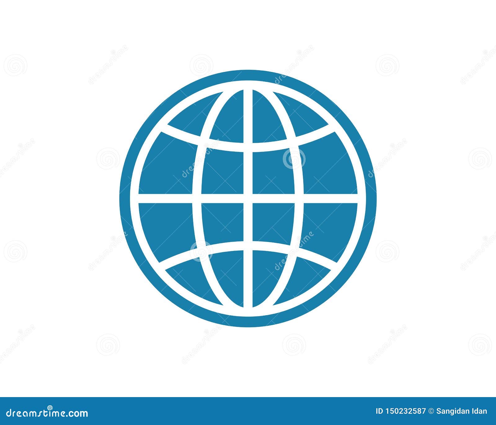 Globe,global Connected Logo Icon Stock Vector