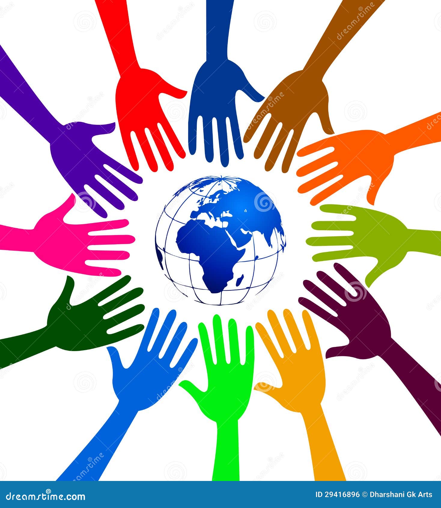 Globe Hands Logo Royalty Free Stock Image - Image: 29416896