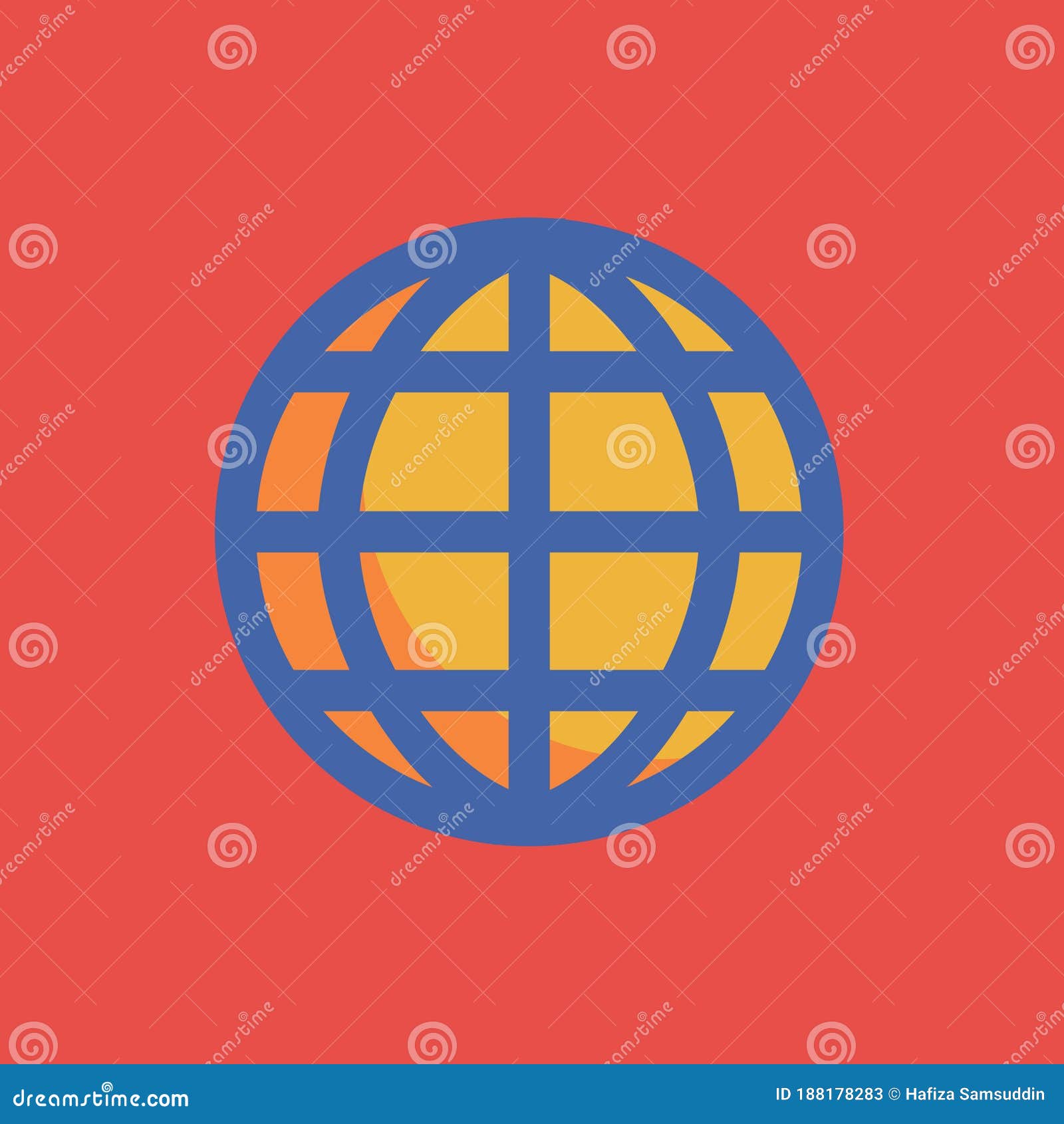 a globe icon ..   decorative 