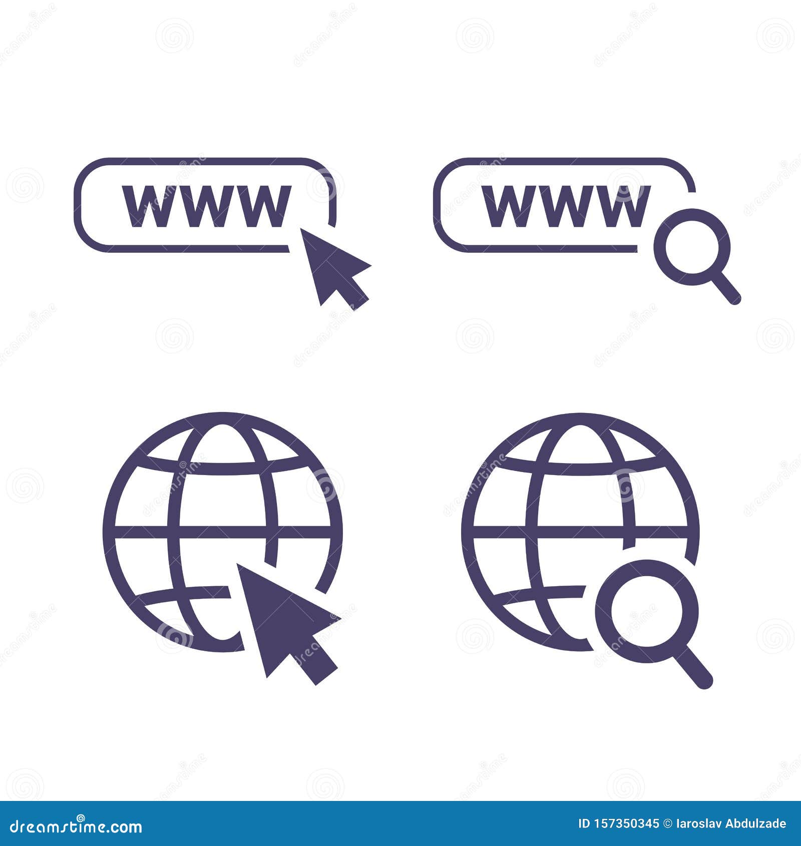 Download Globe Icon Symbol Set, Go To Web Icon Vector. Website ...
