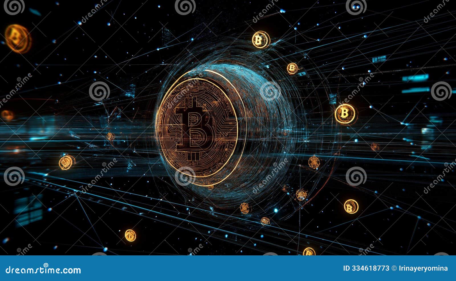 Blockchain Technology Cryptocurrency Futuristic Hologram Visualization  Digital Assets Stock Photos - Free & Royalty-Free Stock Photos from  Dreamstime