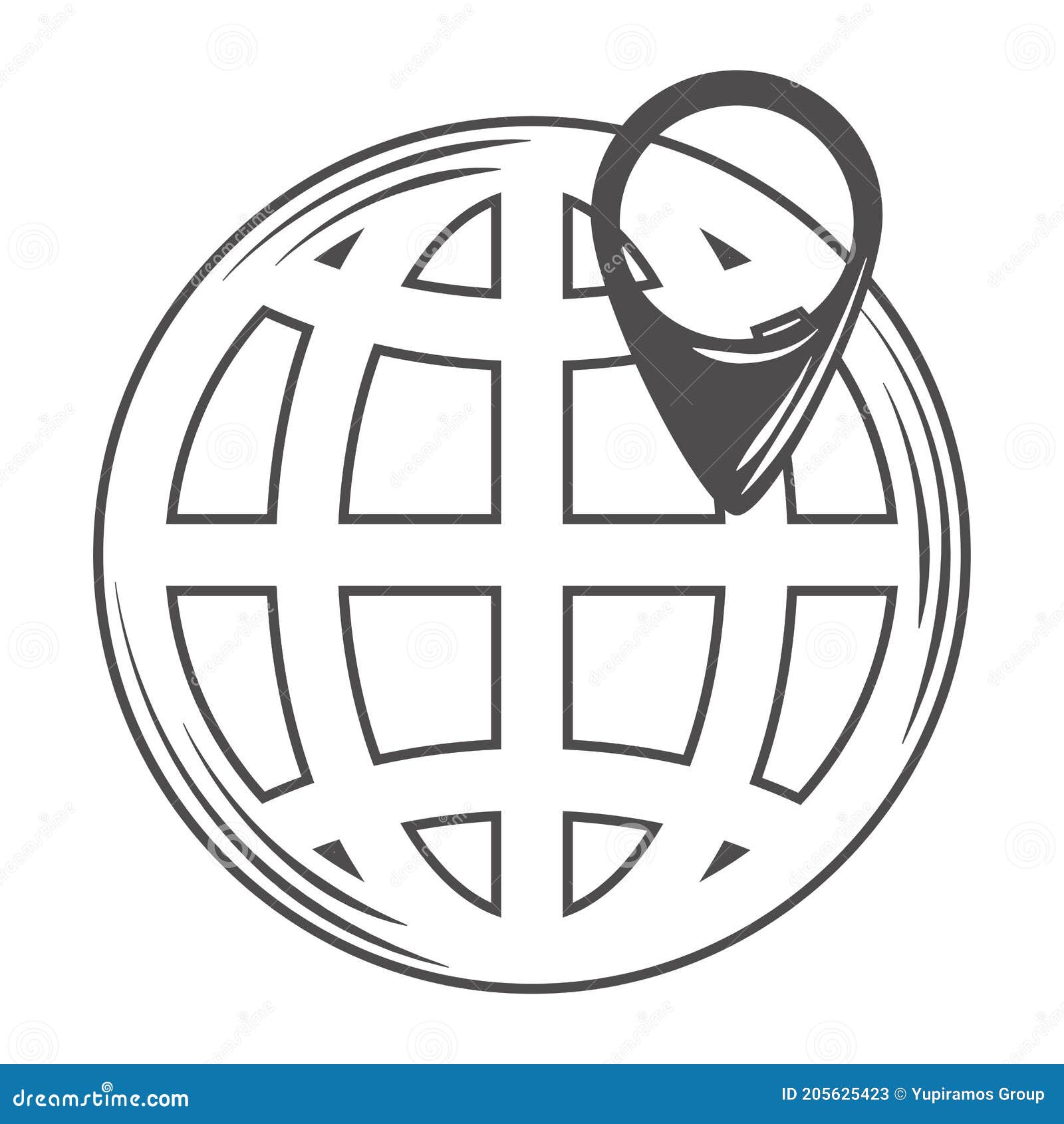 Globe Map World Location Pin Plan To Travel Icon Stock Vector Globe Map World Location Pin Plan To Travel Icon Stock Vector