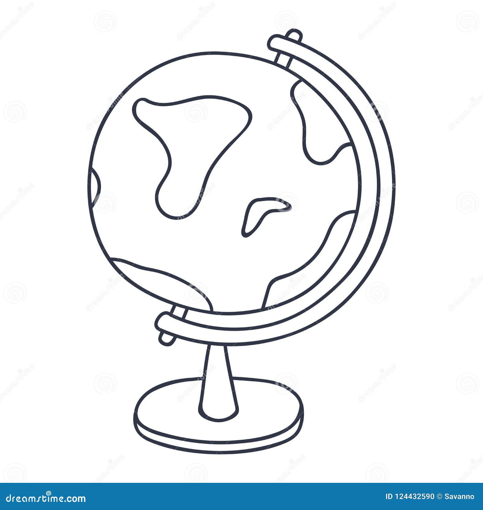 black and white globe clip art