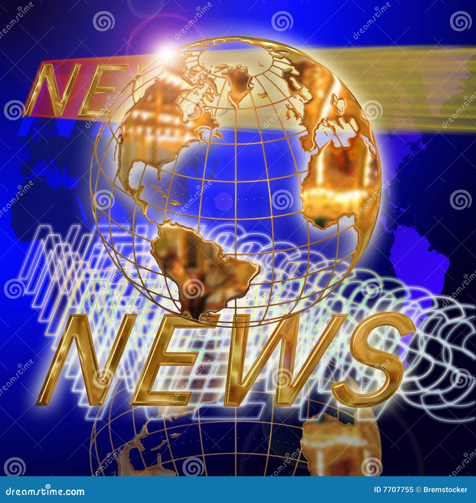 Globe News Royalty Free Stock Photo Image 7707755