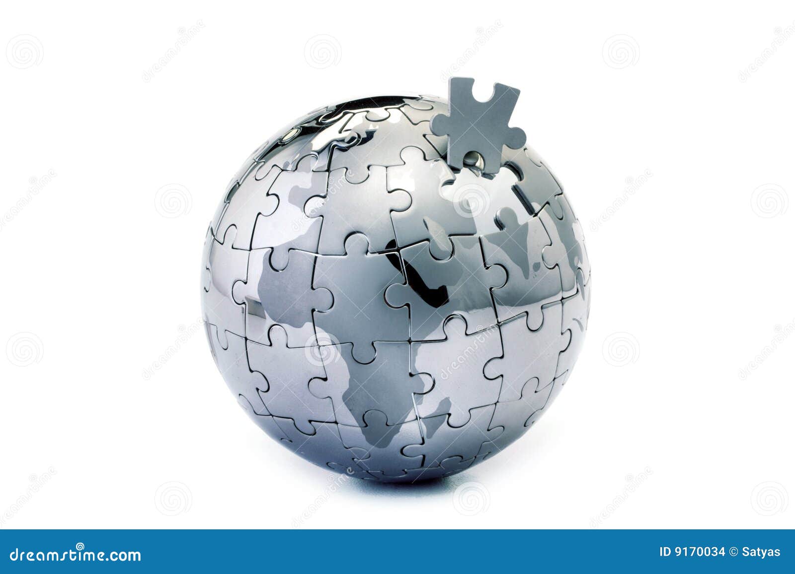 Globe Puzzle Stock Images Image 9170034