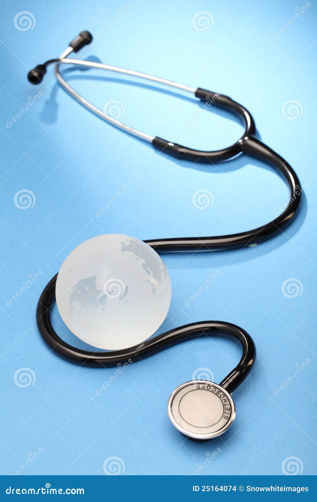 Globe and Stethoscope Healthy World Stock Photo Image of warming, glass 25164074