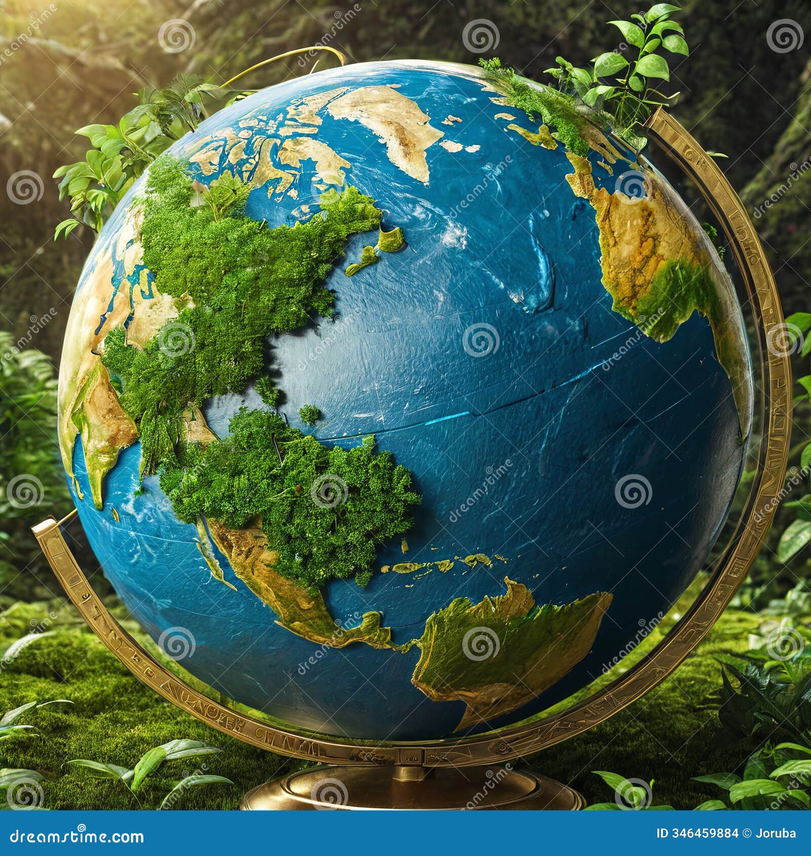 globe  of environmental and preserve earth