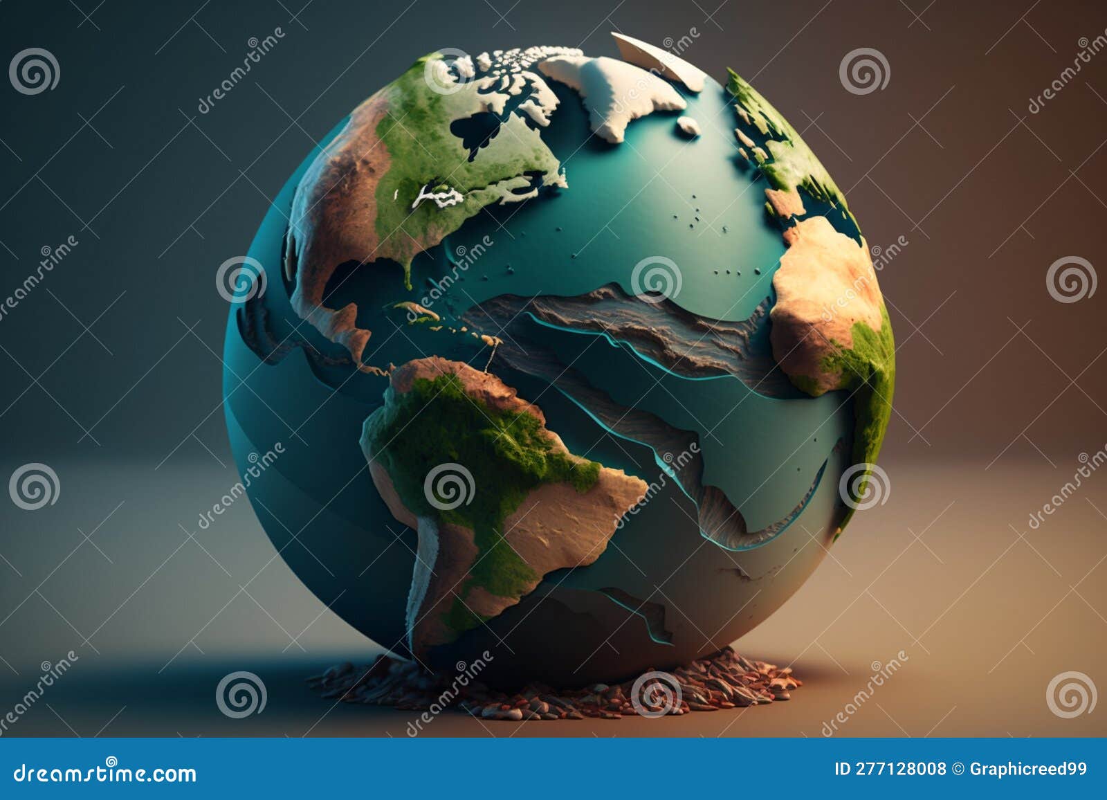 Globe terrestre, Carte du monde
