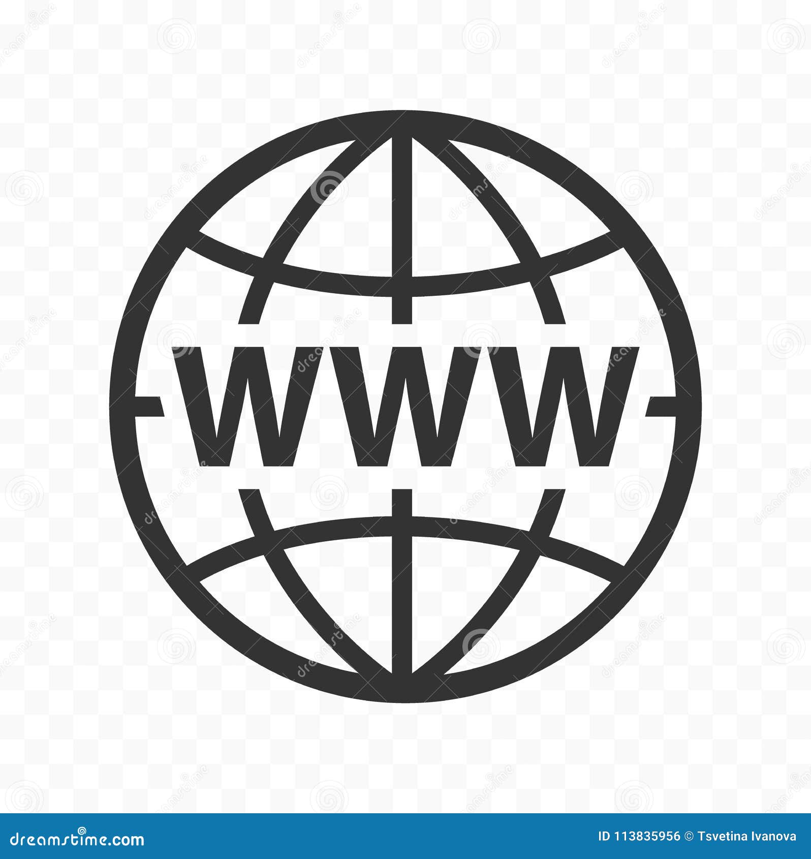 globe web  icon set with www sign. planet icon with world wide web sign.