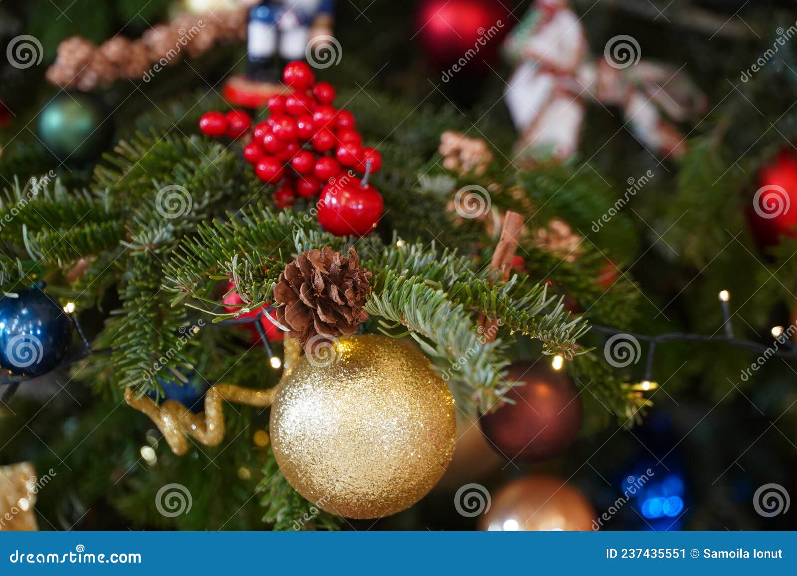 Globes. Globes in the Christmas Tree. Decoration. Christmas Decoration