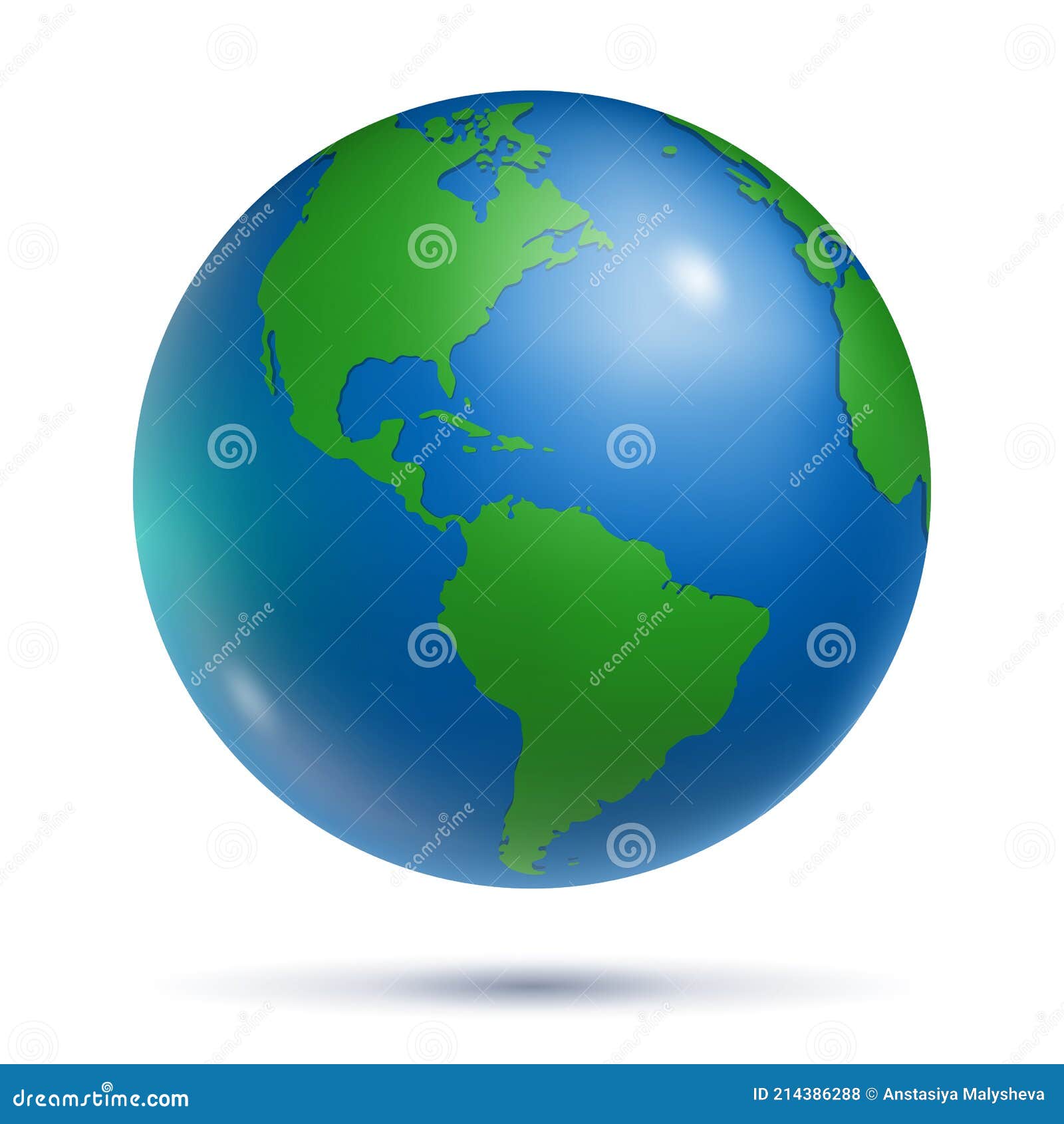 Globo retrô com terra rotativa, mapa do oceano do mundo, bola