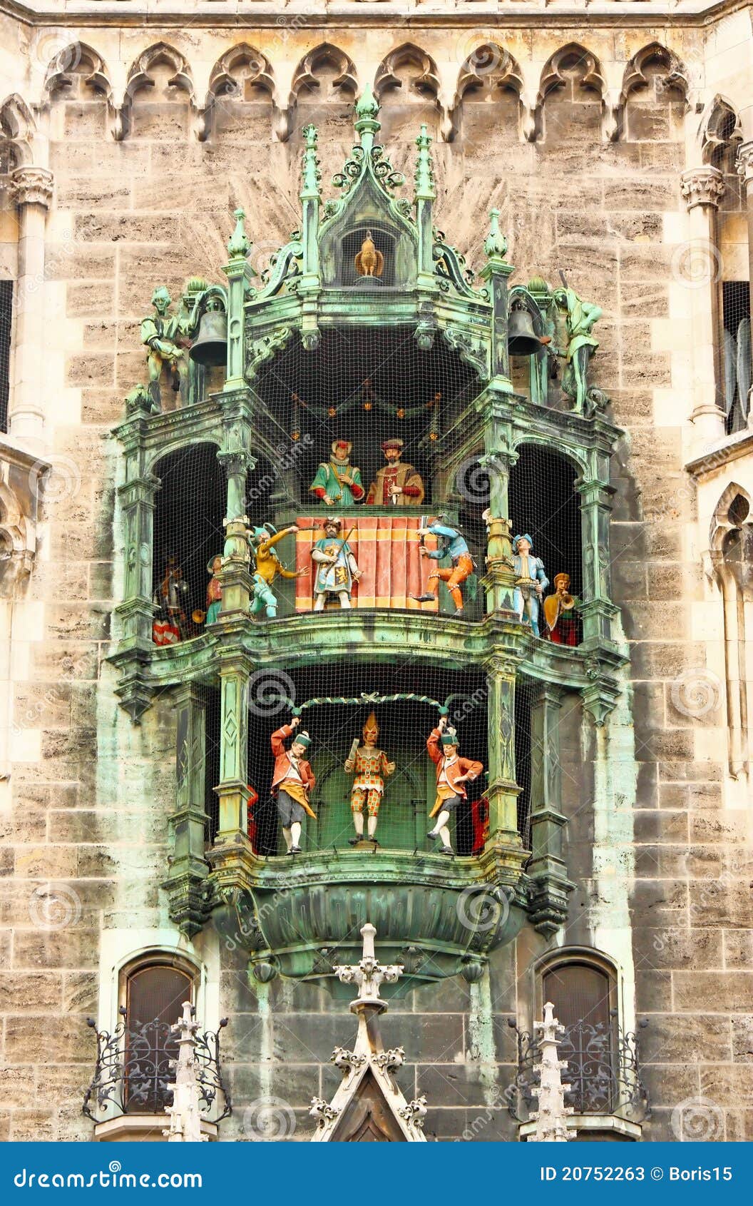 Glockenspiel stock image. Image of bavaria, rathaus, german 20752263