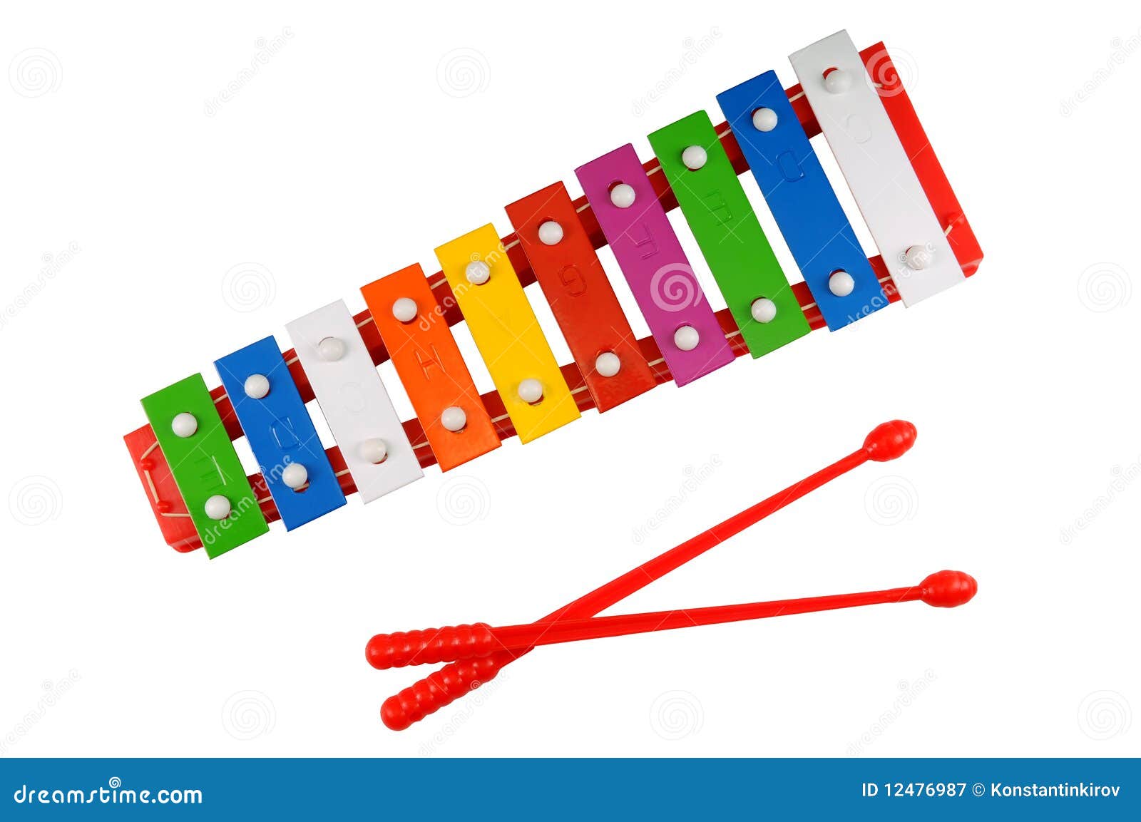 Glockenspiel isolated stock image. Image of color, glockenspiel 12476987