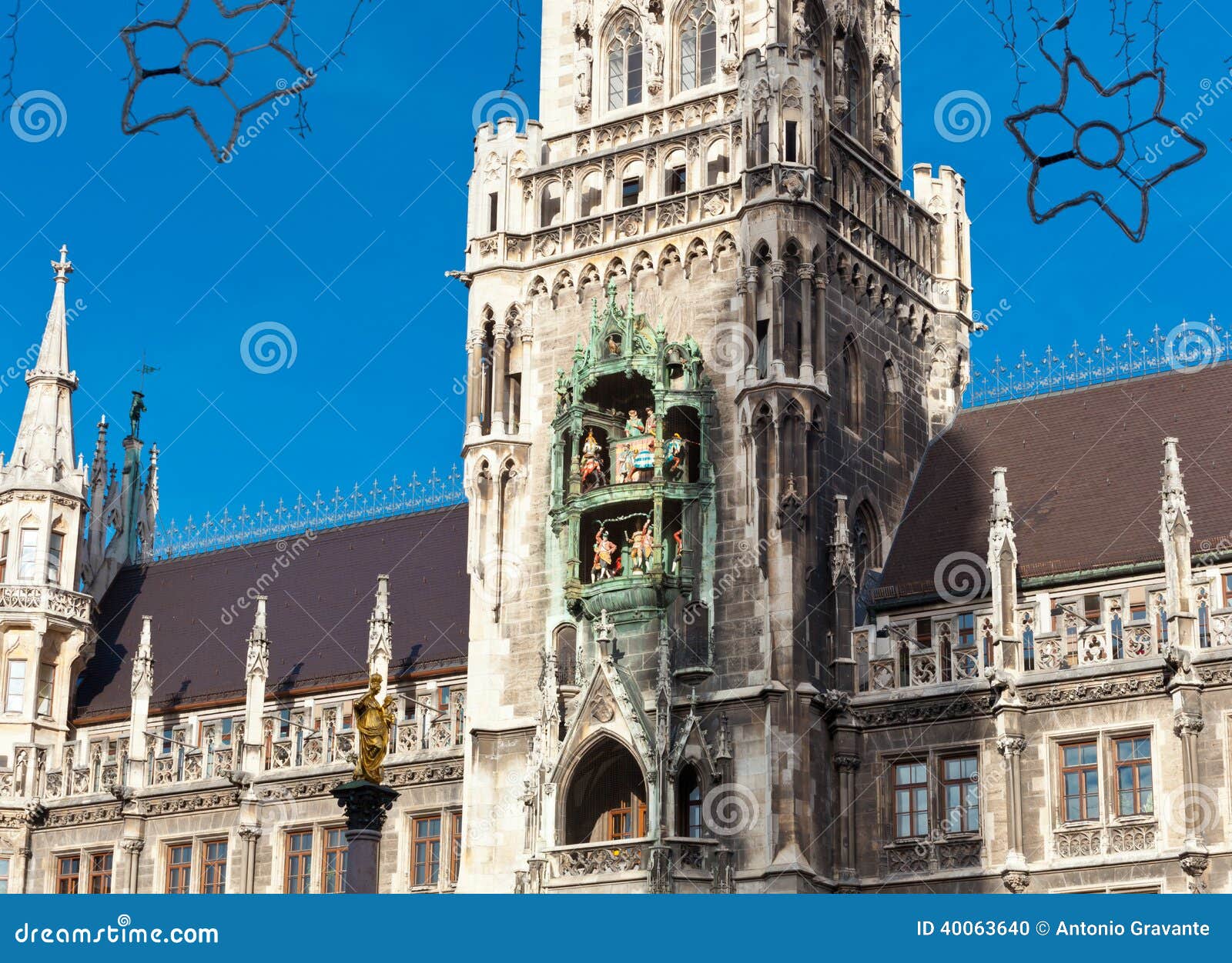 Glockenspiel on the Munich City Hall Stock Photo Image of chime, town