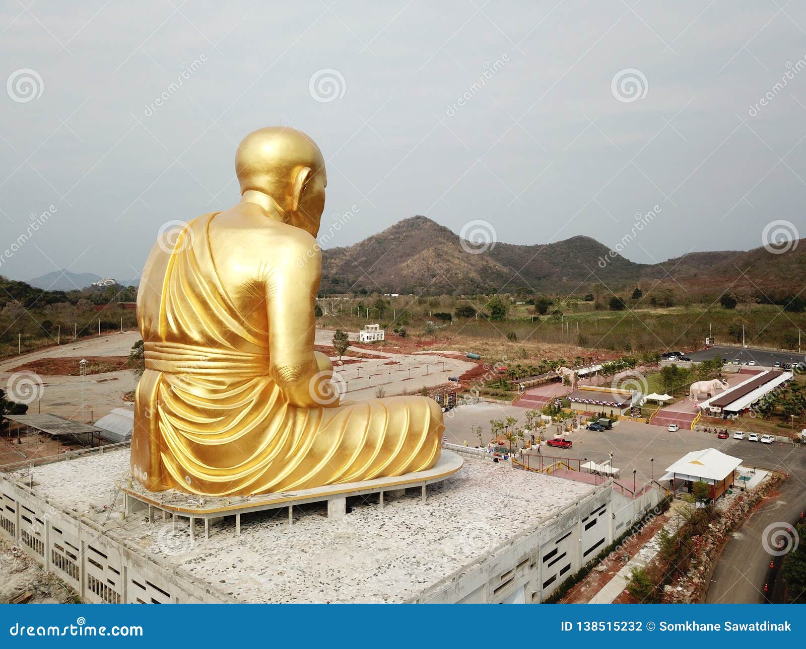 glod buddha,the largest in the world at nakhon ratchasima,thailand