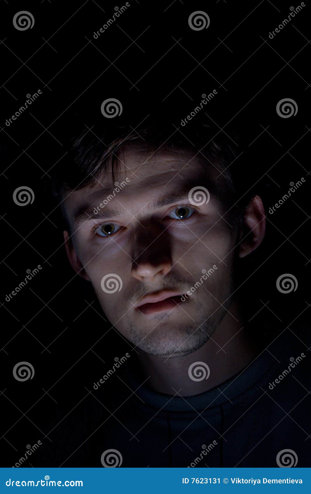 Gloomy caucasian man stock image. Image of caucasian, dark - 7623131